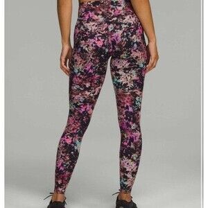 Lululemon Size 6 Base Pace High-Rise Tight 25" Multicolor Floral
